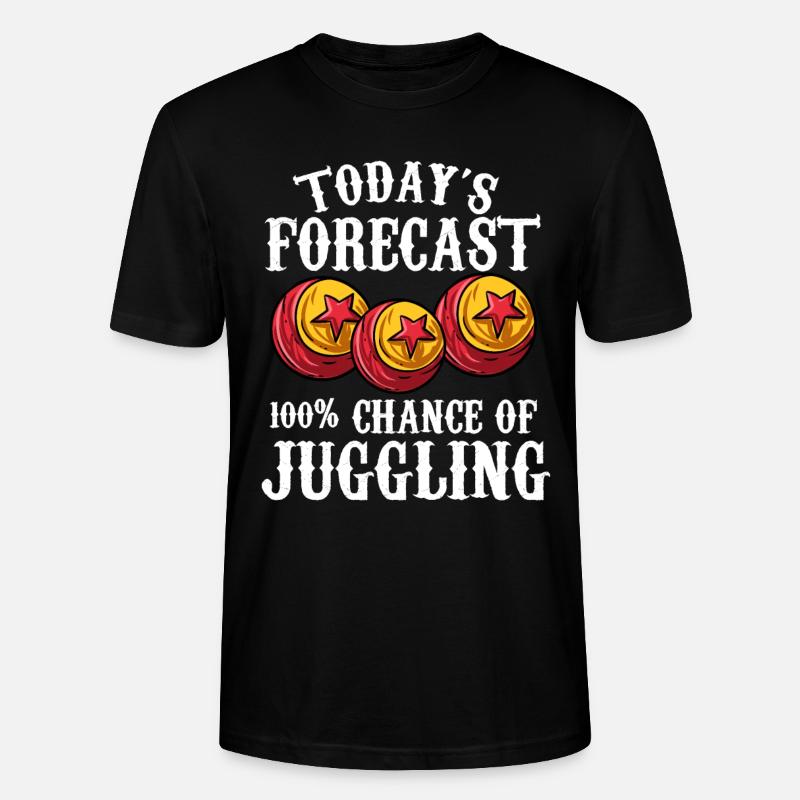 Jonglieren - Stanley/Stella Unisex Bio-T-Shirt CRAFTER - Schwarz