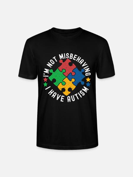 Autistic Autism Autistic - Stanley/Stella CRAFTER Unisex Organic T-Shirt - black