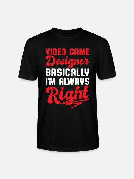 Video Game Designer - Stanley/Stella Unisex Bio-T-Shirt CRAFTER - Schwarz