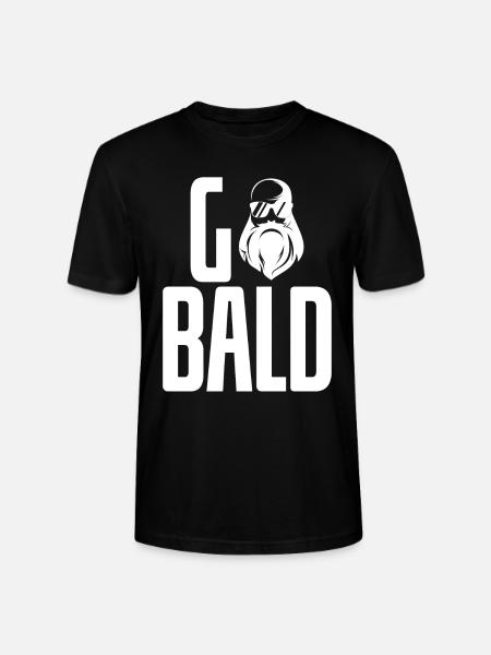 Bald Cool Sunglasses - Stanley/Stella CRAFTER Unisex Organic T-Shirt - black