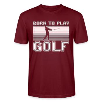 Golfe - T-shirt bio CRAFTER Stanley Stella Unisexe - bordeaux - Devant - Alina (178cm) & Michal (187cm)