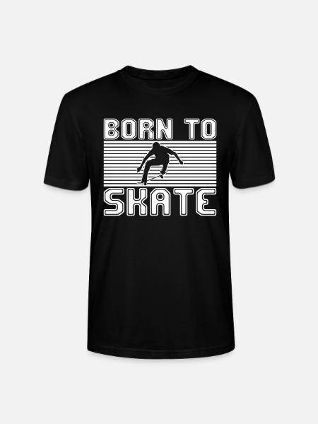 skating - Stanley/Stella CRAFTER Unisex Organic T-Shirt - black