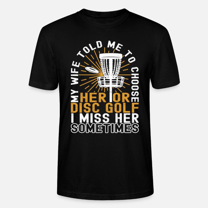 Disc Golf Disc Golfer - Stanley/Stella Unisex Bio-T-Shirt CRAFTER - Schwarz