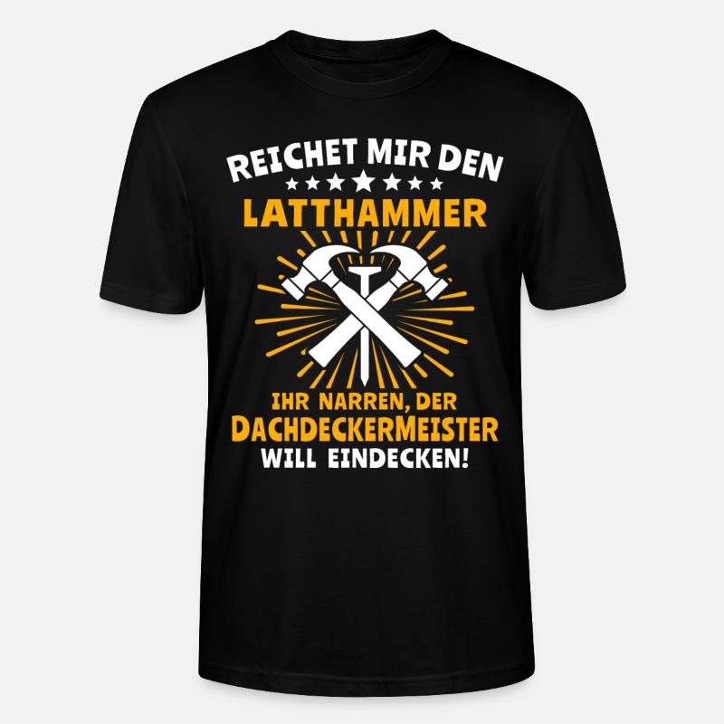 Dachdecker Dächer Decken Dachdecken - Stanley/Stella Unisex Bio-T-Shirt CRAFTER - Schwarz