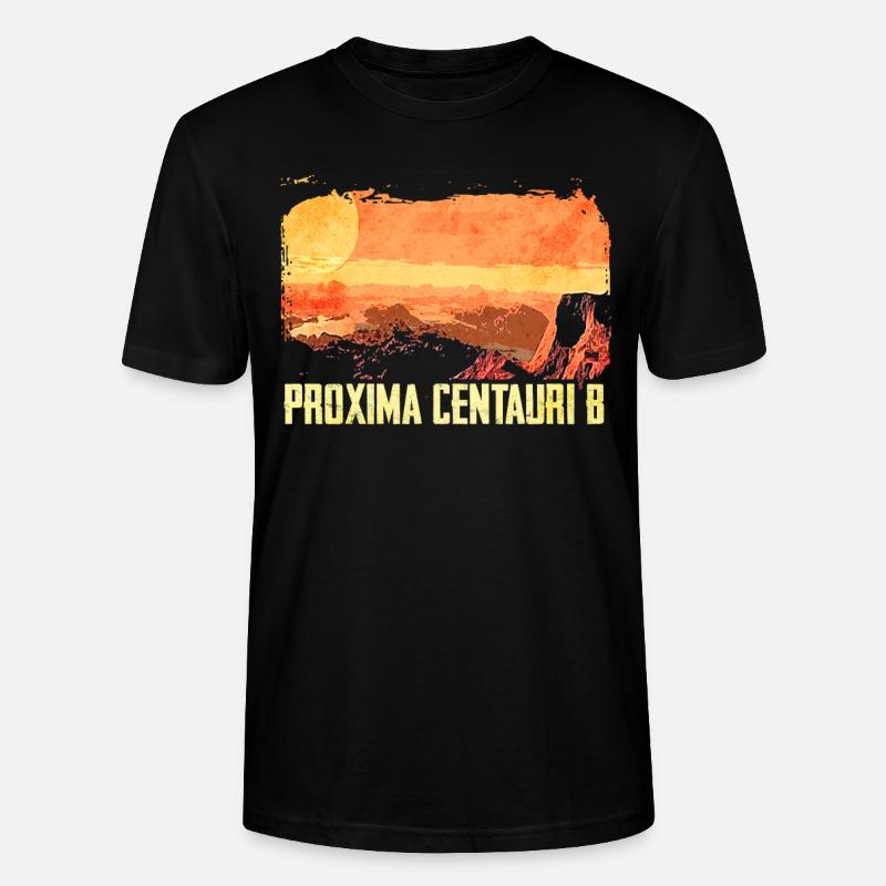 Exoplanète Proxima Centauri b - T-shirt bio CRAFTER Stanley Stella Unisexe - noir