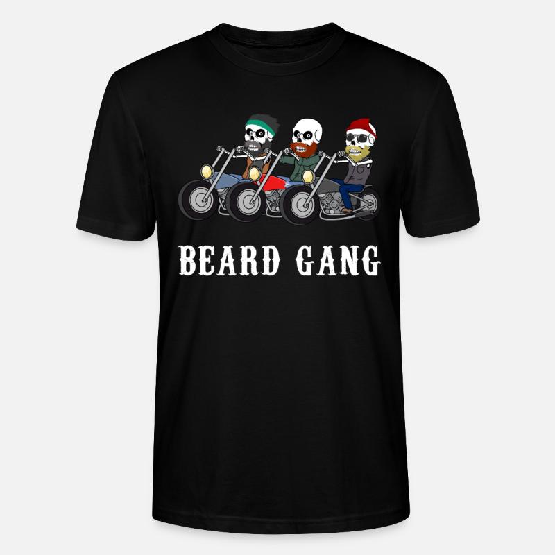 Beard Gang Bart Geschenk - Stanley/Stella Unisex Bio-T-Shirt CRAFTER - Schwarz