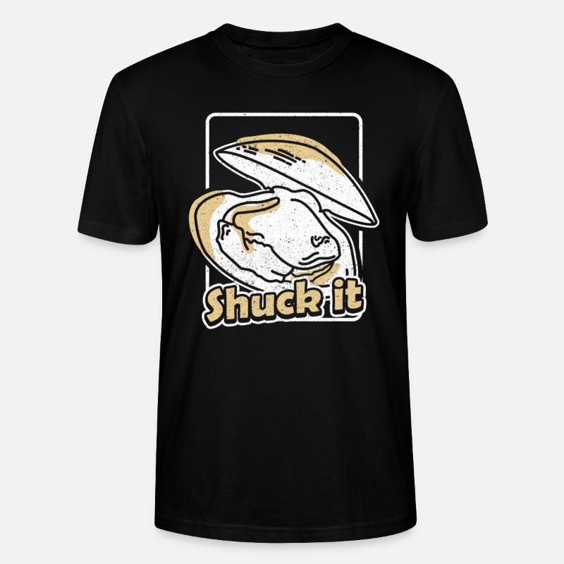 Shuck it Austern - Stanley/Stella Unisex Bio-T-Shirt CRAFTER - Schwarz