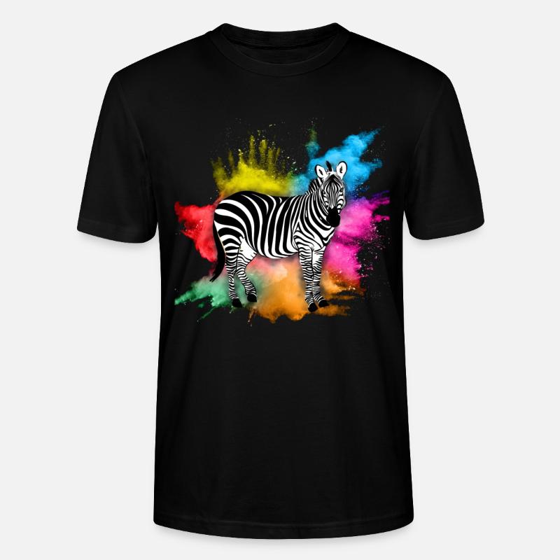 Zebra - Stanley/Stella Unisex Bio-T-Shirt CRAFTER - Schwarz