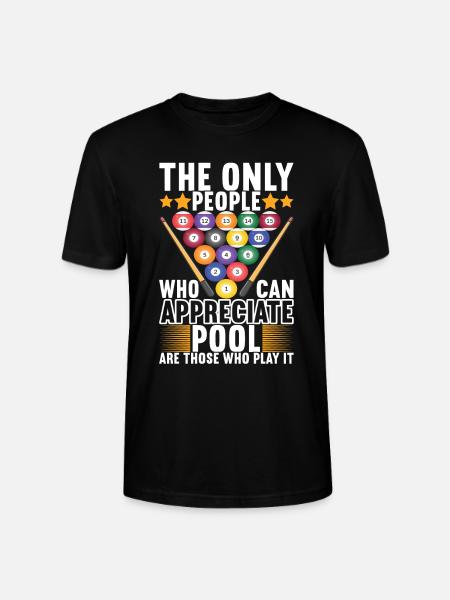 Pool Billard Billardspieler Pooltisch - Stanley/Stella Unisex Bio-T-Shirt CRAFTER - Schwarz