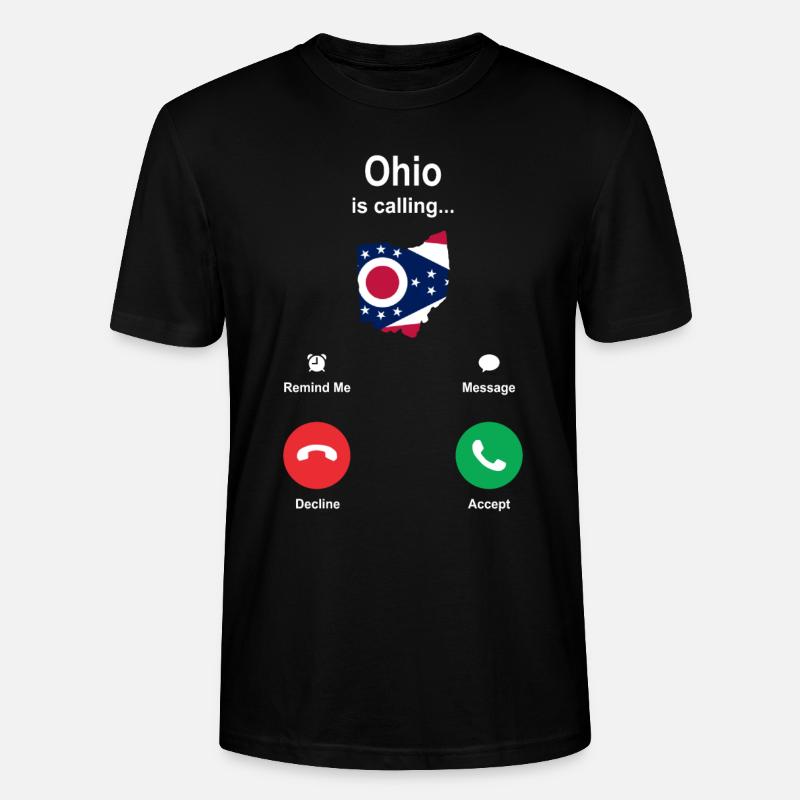 Visite à Ohio Gift - T-shirt bio CRAFTER Stanley Stella Unisexe - noir