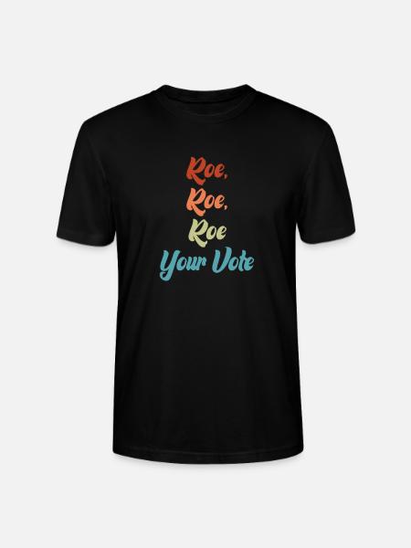 Roe Your Vote - Stanley/Stella CRAFTER Unisex Organic T-Shirt - black