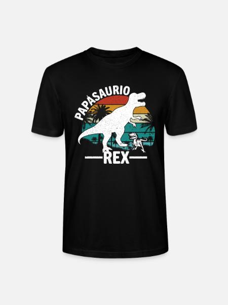 Papàsaurio Rex - T-shirt bio CRAFTER Stanley Stella Unisexe - noir