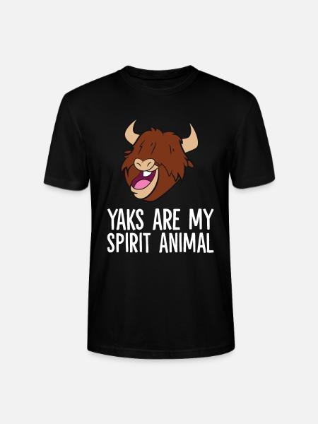 Yaks sind mein Seelentier - Stanley/Stella Unisex Bio-T-Shirt CRAFTER - Schwarz