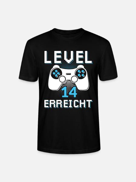 Level 14 Erreicht Gamer - Stanley/Stella Unisex Bio-T-Shirt CRAFTER - Schwarz