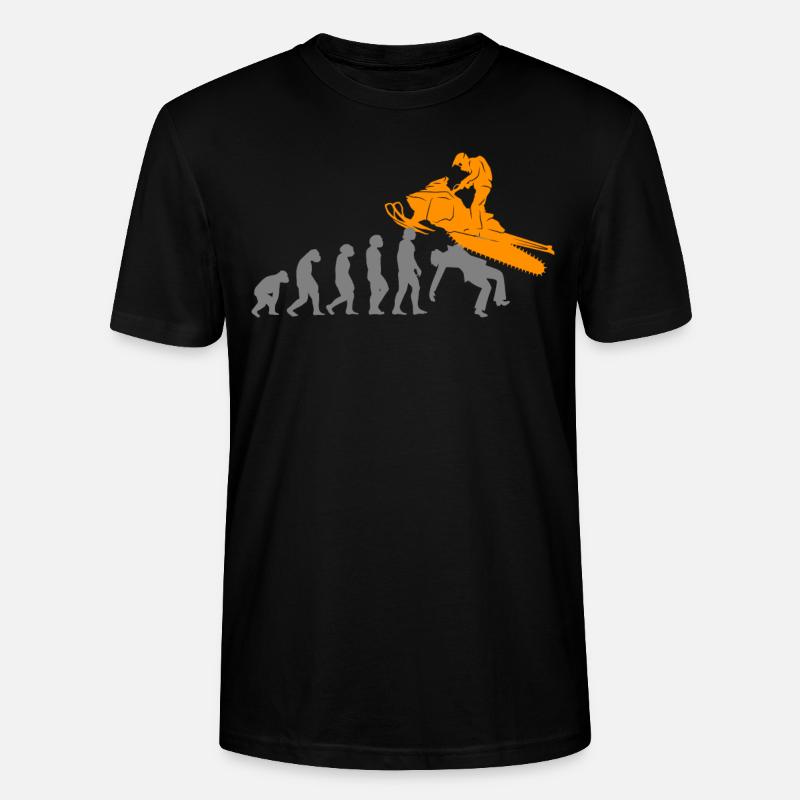 Conducteur de motoneige Snowmobile Evolution - T-shirt bio CRAFTER Stanley Stella Unisexe - noir