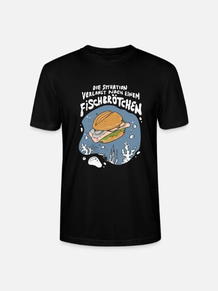 Fischbrötchen Möwe Norddeutsch - Stanley/Stella Unisex Bio-T-Shirt CRAFTER - Schwarz