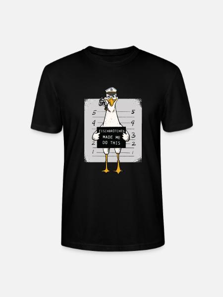 Fischbrötchen Möwe Norddeutsch - Stanley/Stella Unisex Bio-T-Shirt CRAFTER - Schwarz