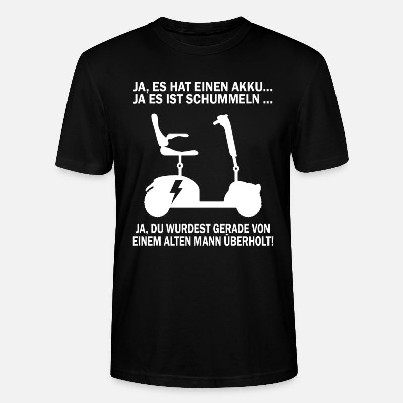 Lustiger Rollstuhlfahrer - Stanley/Stella Unisex Bio-T-Shirt CRAFTER - Schwarz
