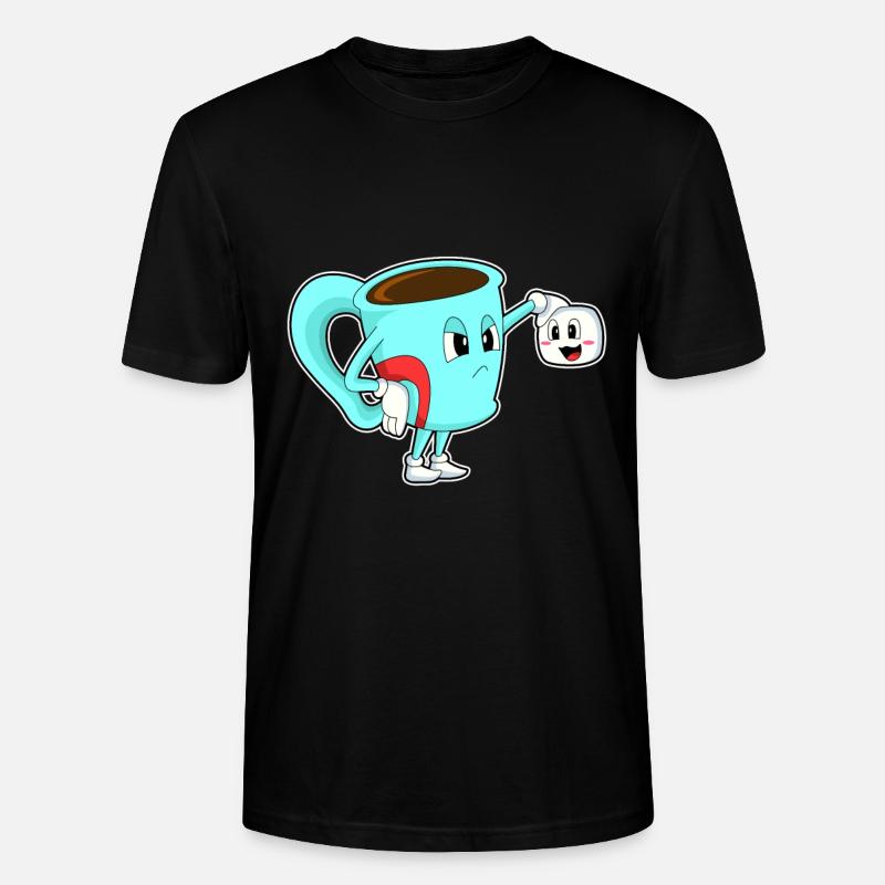 Tasse mit Kaffee - Stanley/Stella Unisex Bio-T-Shirt CRAFTER - Schwarz