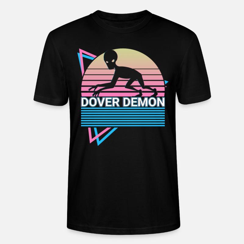 Dover Dämon Kryptide Kryptozoologie Retro - Stanley/Stella Unisex Bio-T-Shirt CRAFTER - Schwarz