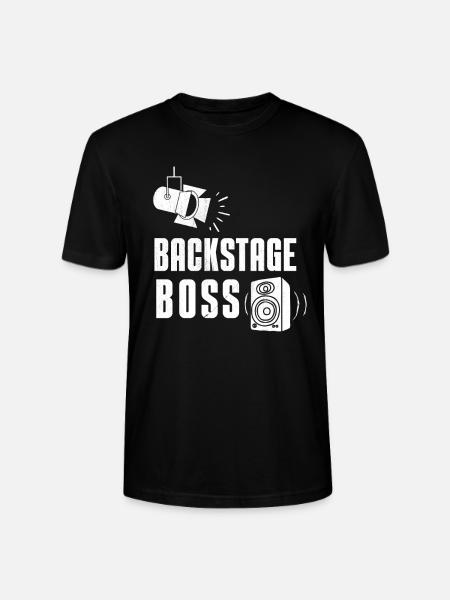 Backstage Boss Event Technician Crew - Stanley/Stella CRAFTER Unisex Organic T-Shirt - black