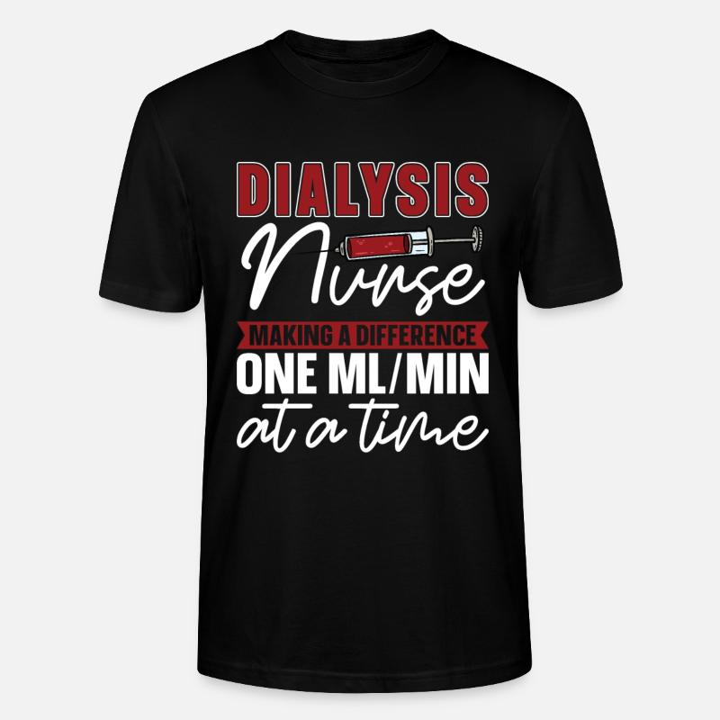 Dialyse Dialysetechniker Nephrologie Geschenk - Stanley/Stella Unisex Bio-T-Shirt CRAFTER - Schwarz