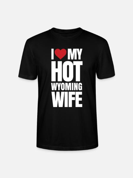 Wyoming ehefrau geschenk - Stanley/Stella Unisex Bio-T-Shirt CRAFTER - Schwarz