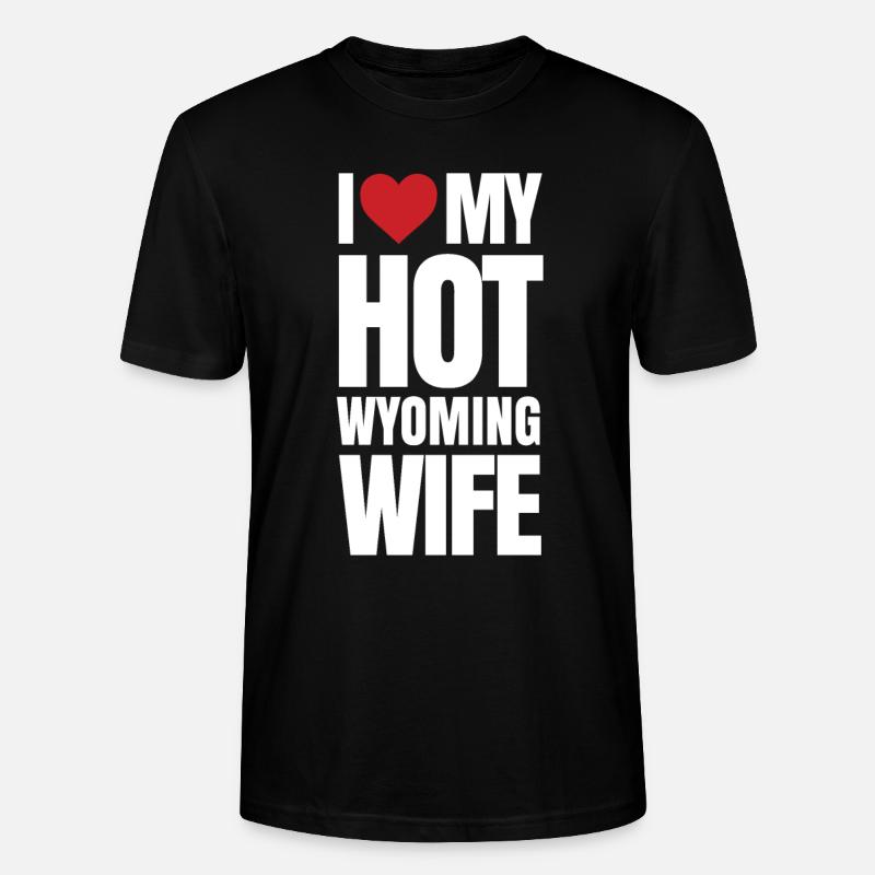 Wyoming ehefrau geschenk - Stanley/Stella Unisex Bio-T-Shirt CRAFTER - Schwarz