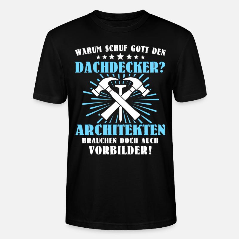 Dachdecker Beruf Dachdecken - Stanley/Stella Unisex Bio-T-Shirt CRAFTER - Schwarz