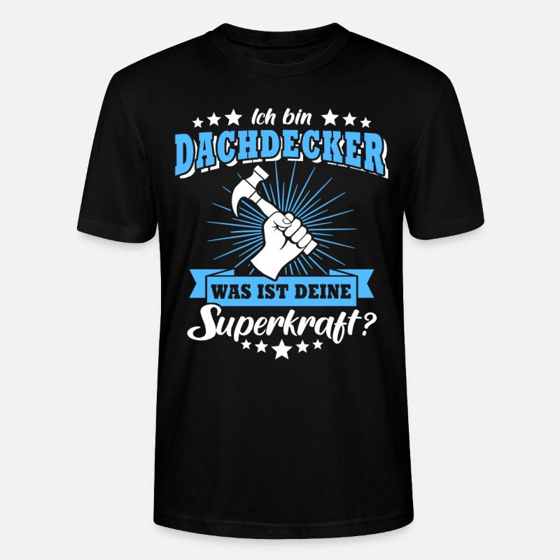 Dachdecker Beruf Dachdecken - Stanley/Stella Unisex Bio-T-Shirt CRAFTER - Schwarz