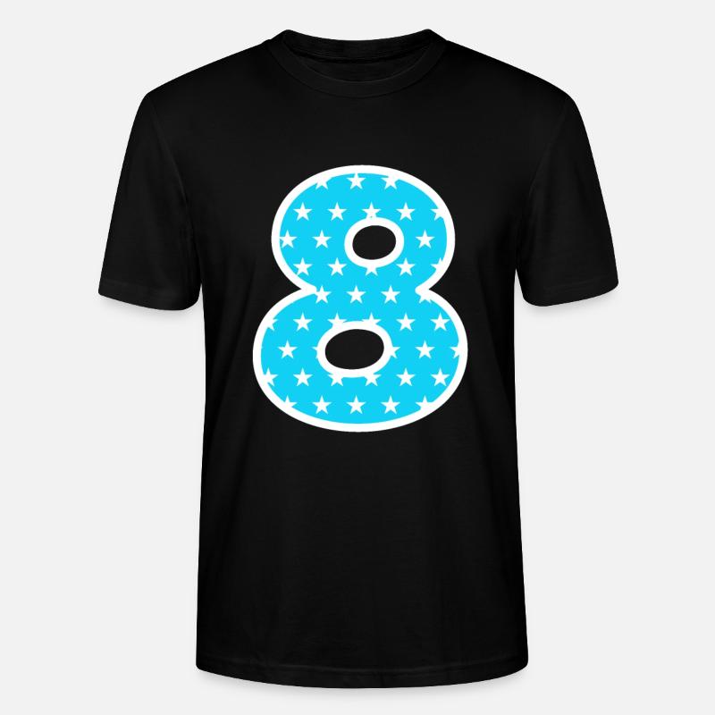 Numéro 8 - T-shirt bio CRAFTER Stanley Stella Unisexe - noir