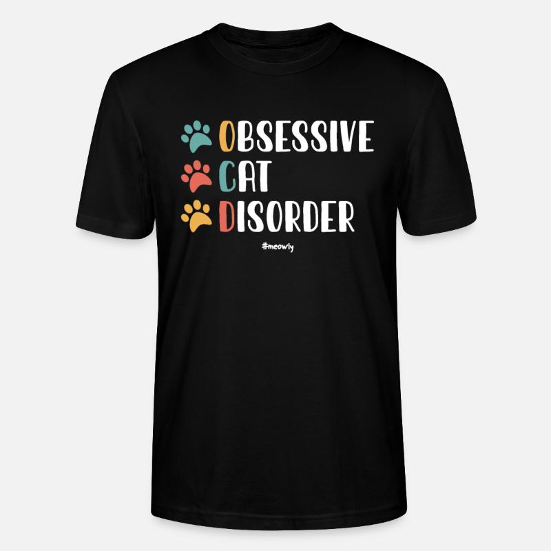 Trouble Obsessionnel Du Chat - T-shirt bio CRAFTER Stanley Stella Unisexe - noir