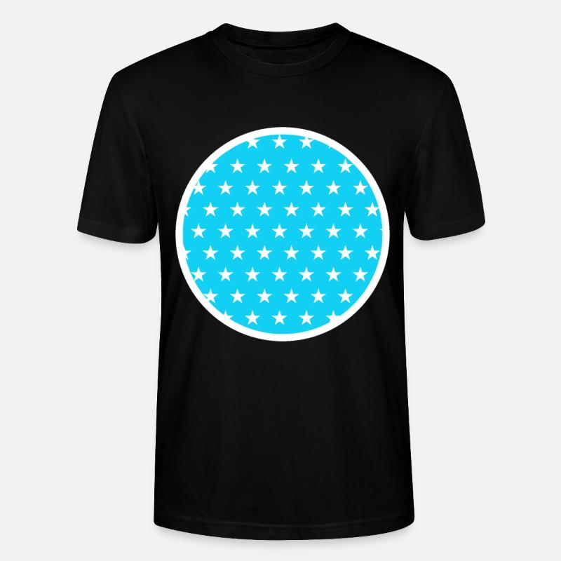 Pattern Circle Stars - Stanley/Stella CRAFTER Unisex Organic T-Shirt - black