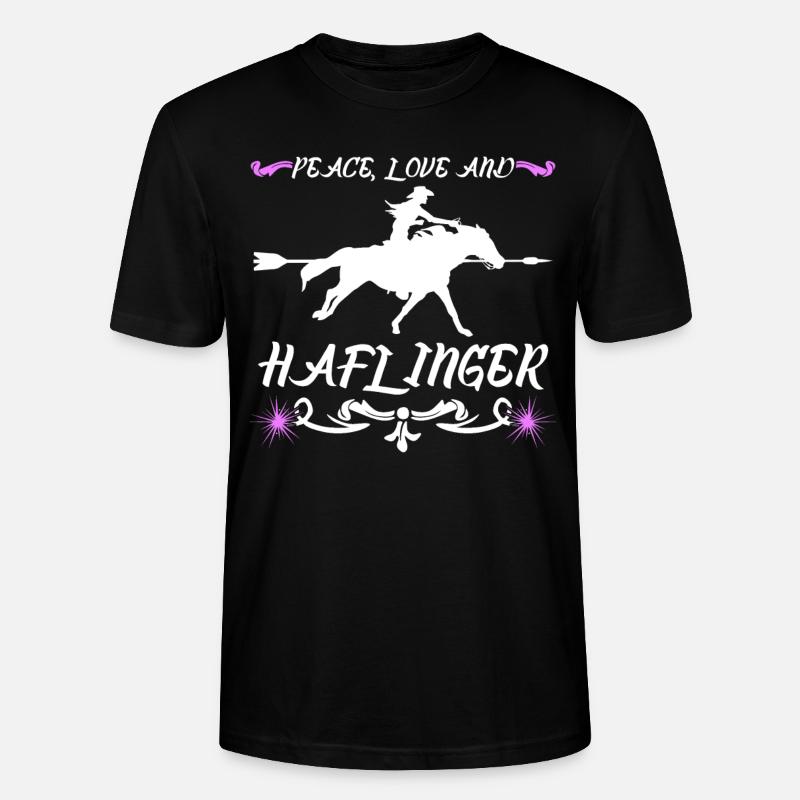 Haflinger Pferd - Stanley/Stella Unisex Bio-T-Shirt CRAFTER - Schwarz