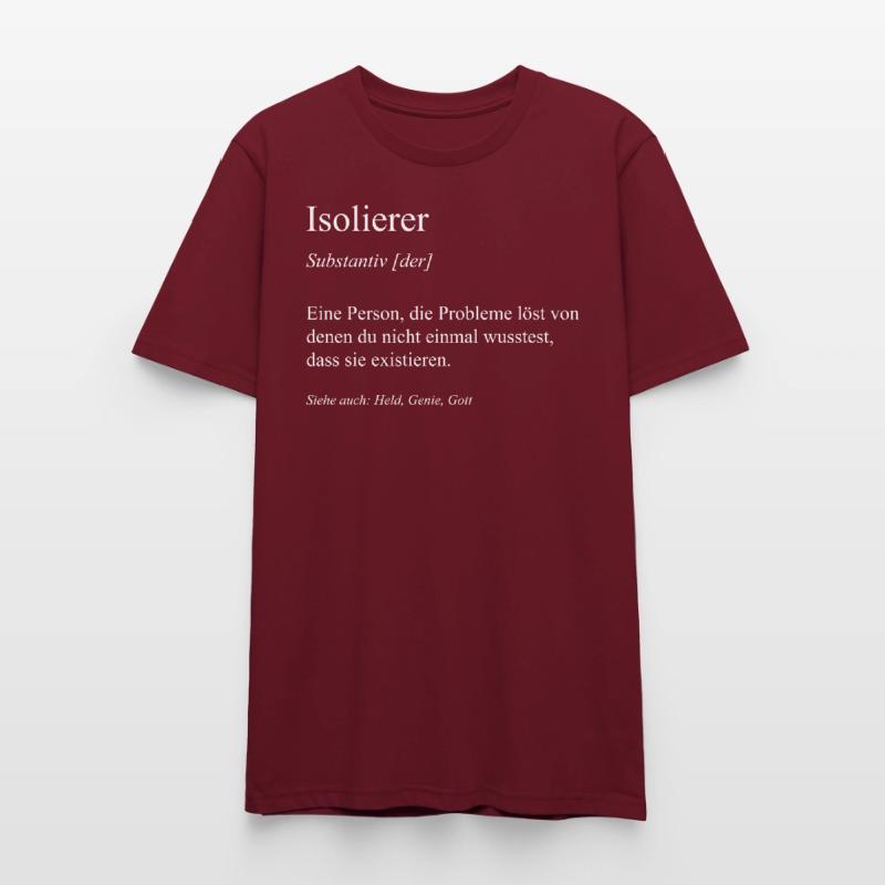 Isolierer I Isolierfacharbeiter oder Stanley/Stella Unisex Bio-T-Shirt CRAFTER
