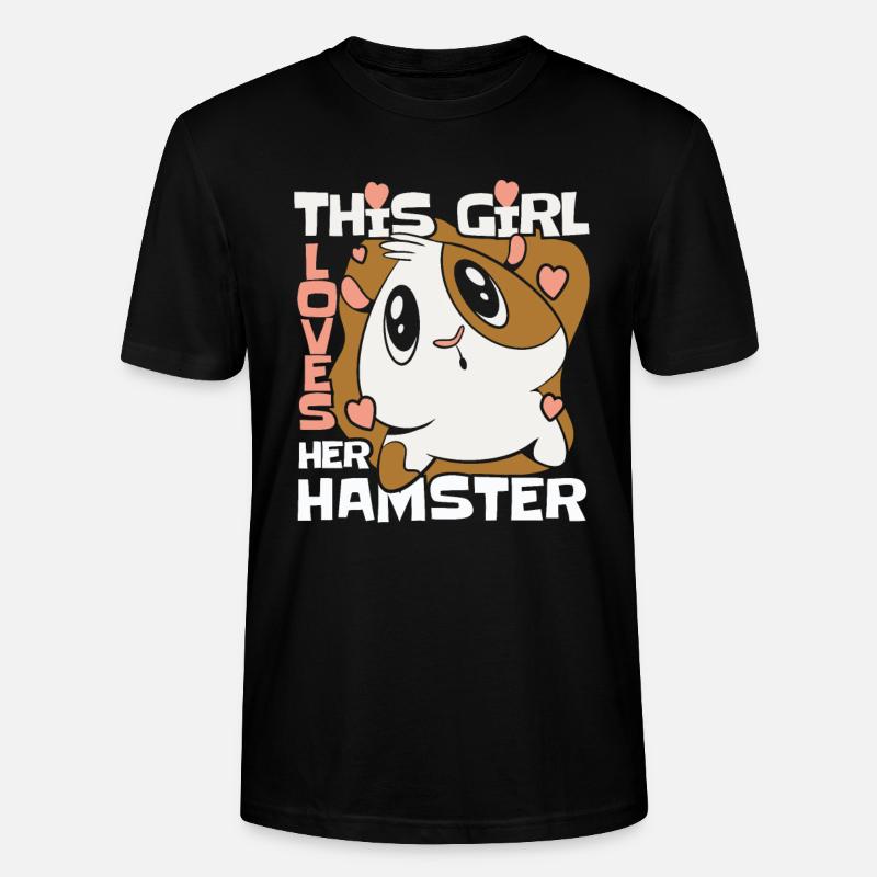 Hamster - Stanley/Stella Unisex Bio-T-Shirt CRAFTER - Schwarz