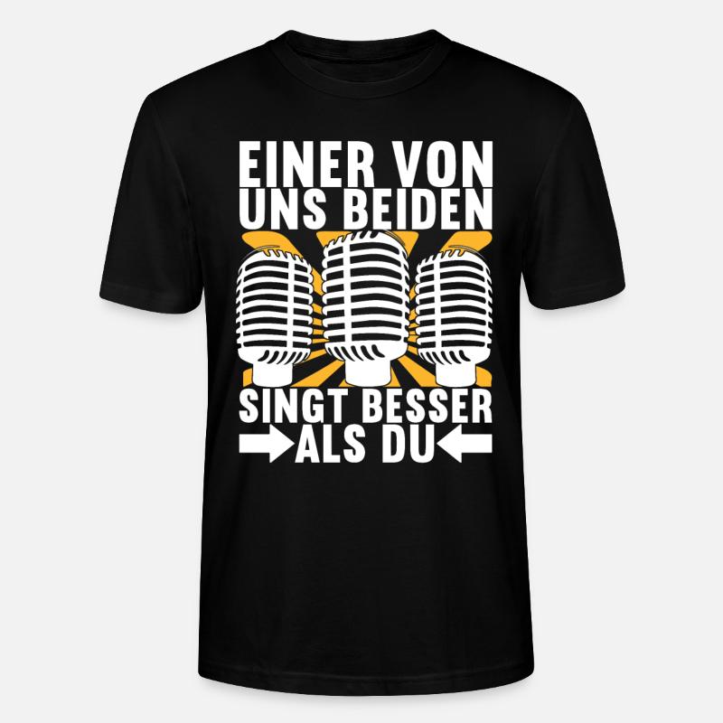 Karaoke Karaokeabend - Stanley/Stella Unisex Bio-T-Shirt CRAFTER - Schwarz
