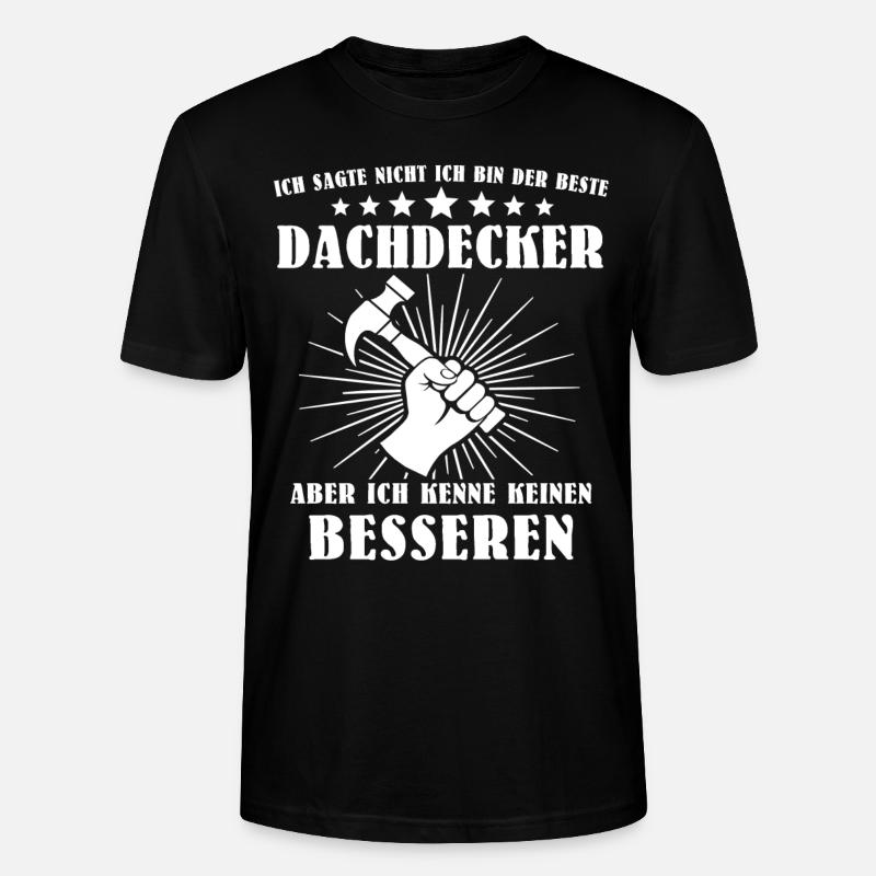 Dachdecker - Stanley/Stella Unisex Bio-T-Shirt CRAFTER - Schwarz