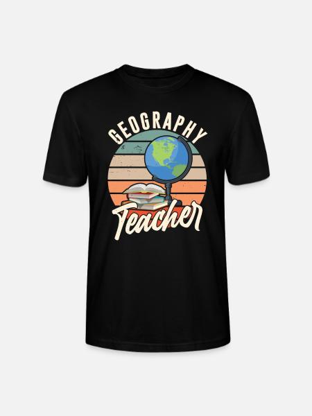 Geografielehrer Geographie Geograph Beruf - Stanley/Stella Unisex Bio-T-Shirt CRAFTER - Schwarz