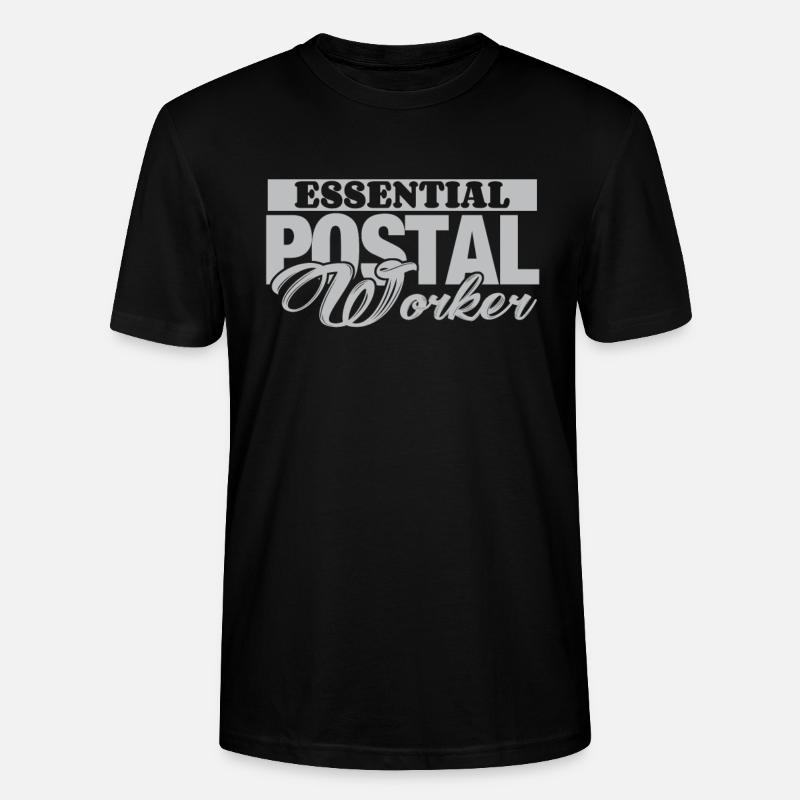 Indispensable postal worker Postman - Stanley/Stella CRAFTER Unisex Organic T-Shirt - black