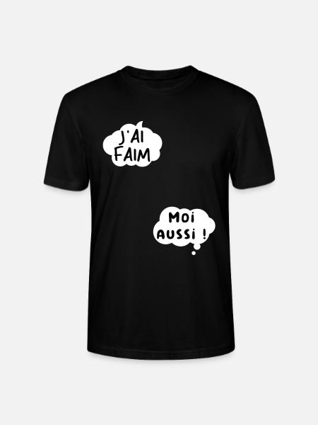 J’ai faim moi aussi. - T-shirt bio CRAFTER Stanley Stella Unisexe - noir