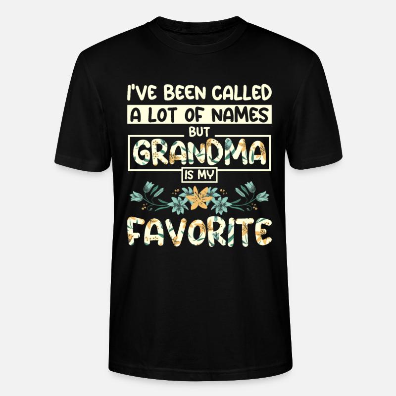 Grand-mère est mon nom préféré - T-shirt bio CRAFTER Stanley Stella Unisexe - noir