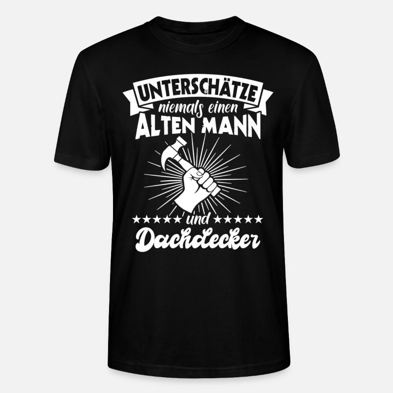 Dachdecker Dachdecken - Stanley/Stella Unisex Bio-T-Shirt CRAFTER - Schwarz