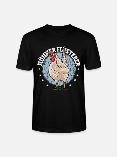 Huhn Hühner Flüsterer - Stanley/Stella Unisex Bio-T-Shirt CRAFTER - Schwarz
