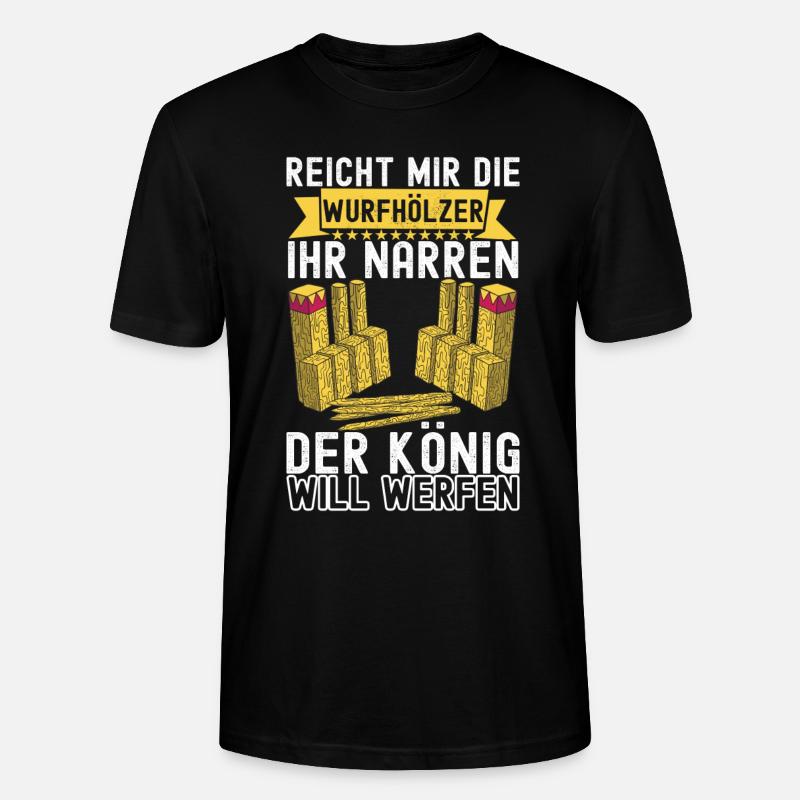 Kubb Wikinger Schach - Stanley/Stella Unisex Bio-T-Shirt CRAFTER - Schwarz