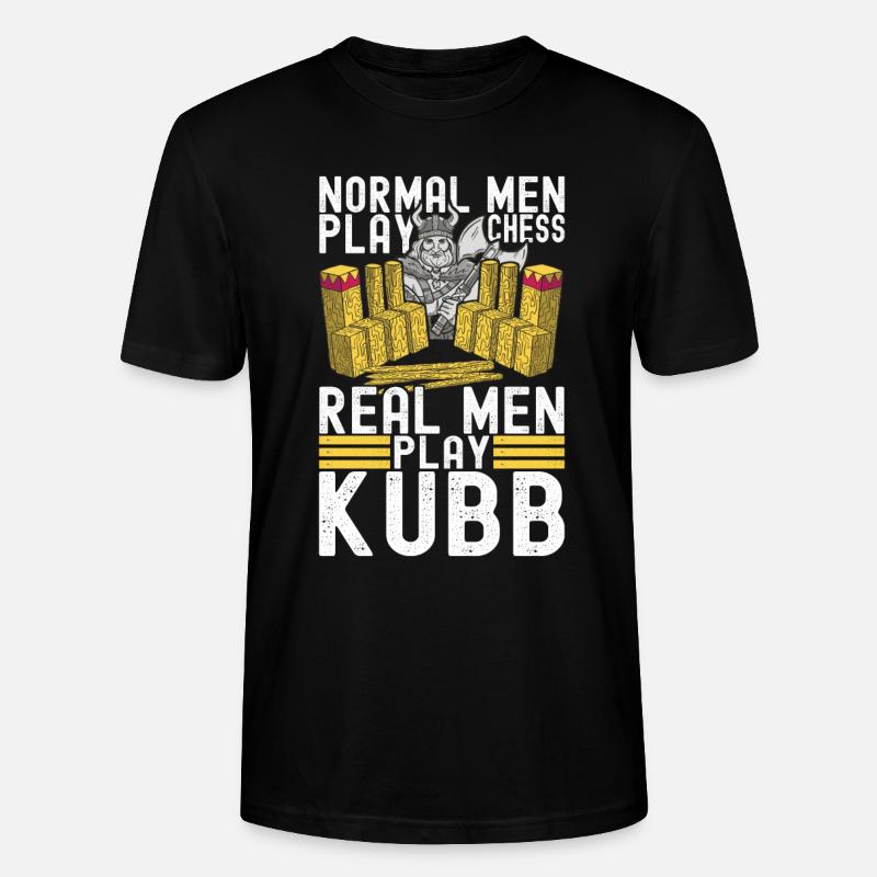 Kubb Wikinger Schach - Stanley/Stella Unisex Bio-T-Shirt CRAFTER - Schwarz