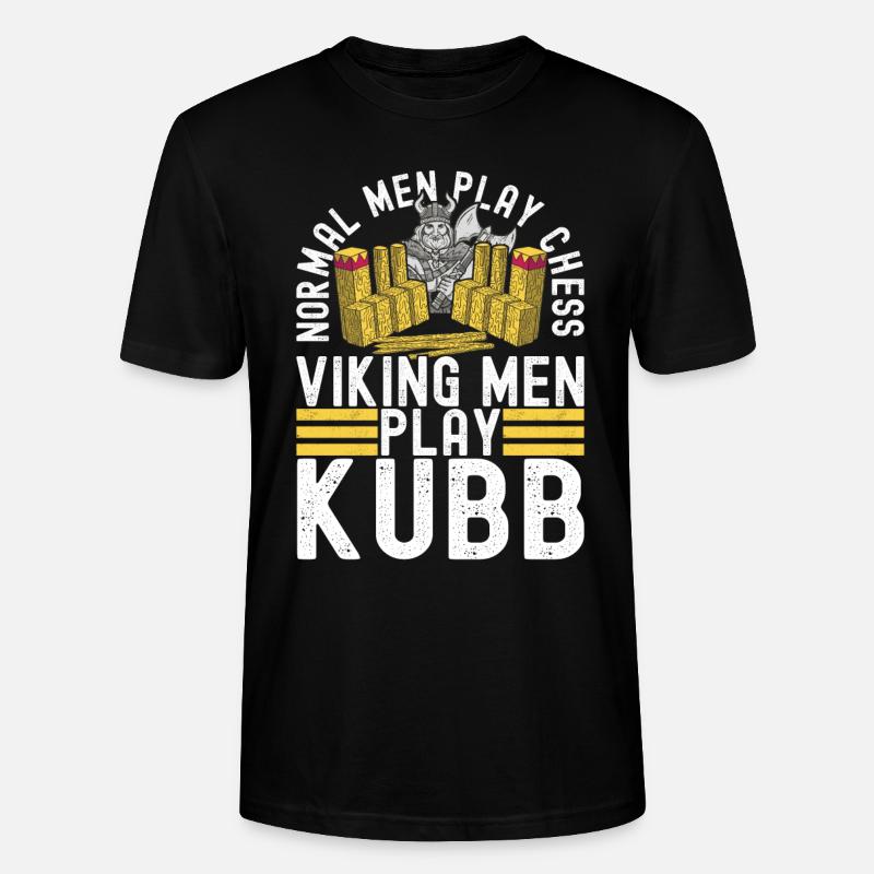 Kubb Wikinger Schach - Stanley/Stella Unisex Bio-T-Shirt CRAFTER - Schwarz