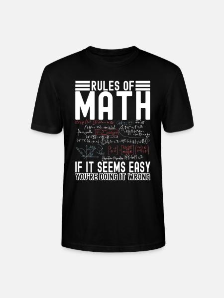 Math Teacher Mathematics - Stanley/Stella CRAFTER Unisex Organic T-Shirt - black