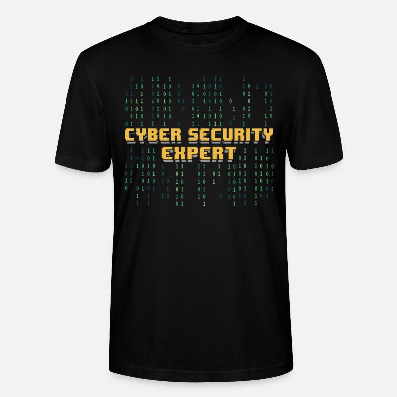 Cybersecurity Expert Hacker Cybersecurity - Stanley/Stella CRAFTER Unisex Organic T-Shirt - black