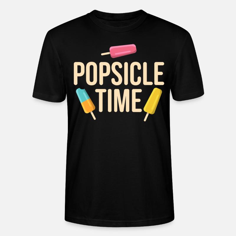 Popsicle Time Eis Geschenk - Stanley/Stella Unisex Bio-T-Shirt CRAFTER - Schwarz